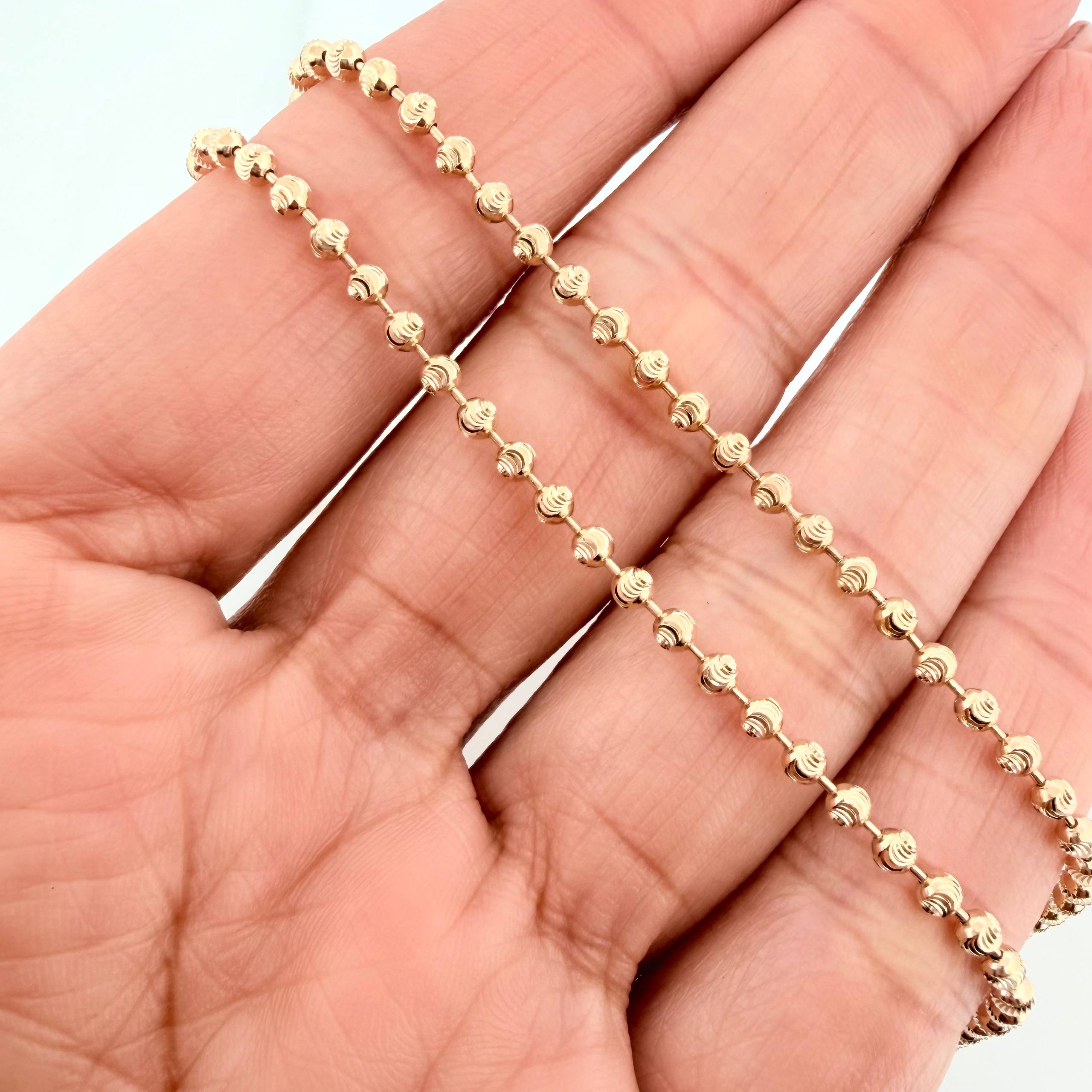 Cadena Militar 9.9g / 19 3/4 in / 2.6mm Oro Amarillo 18K