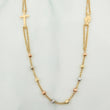 Miraculous Virgin Rosary Chain 3.85g / 17 1/4 in / 2.6mm Three Golds 18K