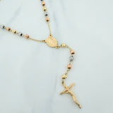 Rosario Virgen milagrosa 10.65g / 23 1/4 in / 4mm Tres Oros 18K