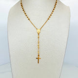 Rosario Virgen de la milagrosa 6.1g / 21 in / 3mm Oro Amarillo 18K