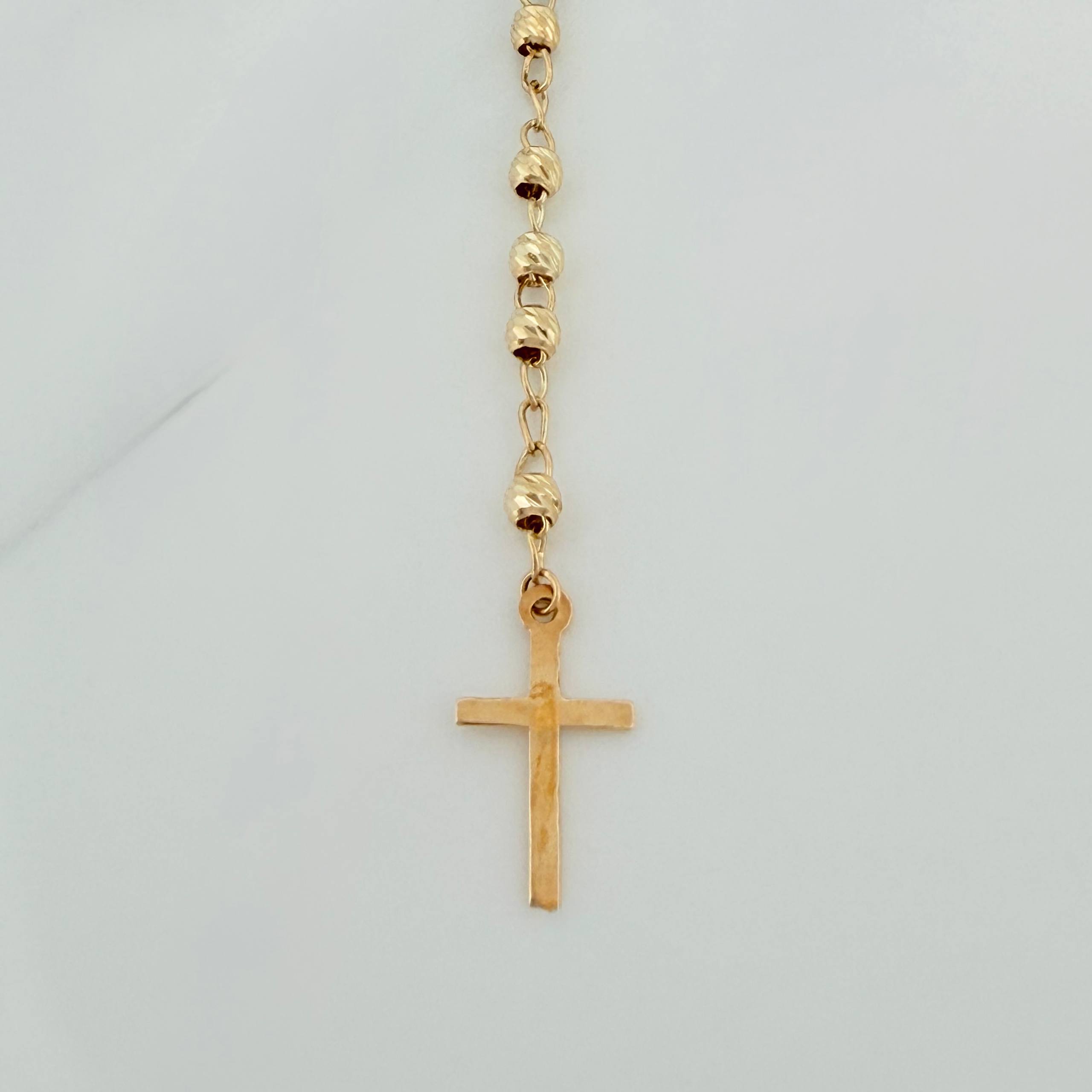 Rosario Virgen de la milagrosa 6.1g / 21 in / 3mm Oro Amarillo 18K