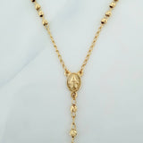 Rosario Virgen de la milagrosa 6.1g / 21 in / 3mm Oro Amarillo 18K