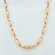Cadena Rustica rombo abultado 11.95g / 24 1/4 in / 4.5mm Oro Amarillo 18K