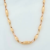 Cadena Rustica rombo abultado 11.95g / 24 1/4 in / 4.5mm Oro Amarillo 18K