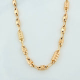Cadena Rustica rombo tornillo 13.6g / 24 1/4 in / 4.7mm Oro Amarillo 18K
