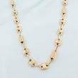 Cadena Rustica barril 12.4g / 24 1/4 in / 5.3mm Oro Amarillo 18K