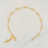 Pulso Denario virgen milagrosa 2.85g / 7 3/4 in / 3.6mm Tres Oros 18K
