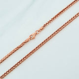 Cadena Franco 5.7g / 23 1/2 in / 2.3mm Oro Rosa 18K