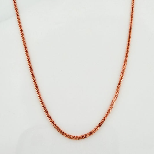 Cadena Franco 2.9g / 18 in / 1.1mm Oro Rosa 18K