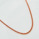 Cadena Franco 2.95g / 17 3/4 in / 1.2mm Oro Rosa 18K