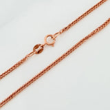 Cadena Franco 2.95g / 17 3/4 in / 1.2mm Oro Rosa 18K