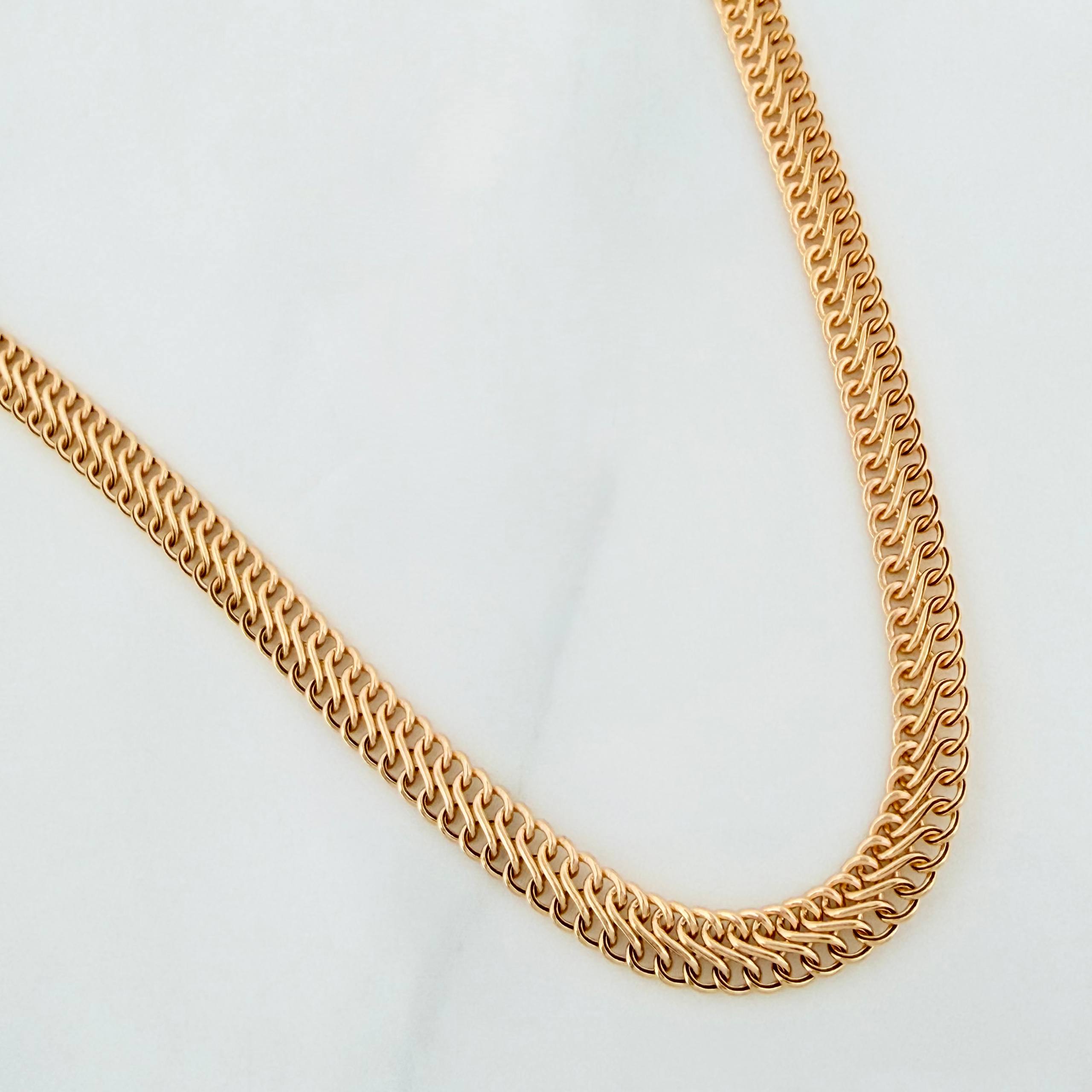 Cadena China 3.8g / 17 3/4 in / 3.8mm Oro Amarillo 18K