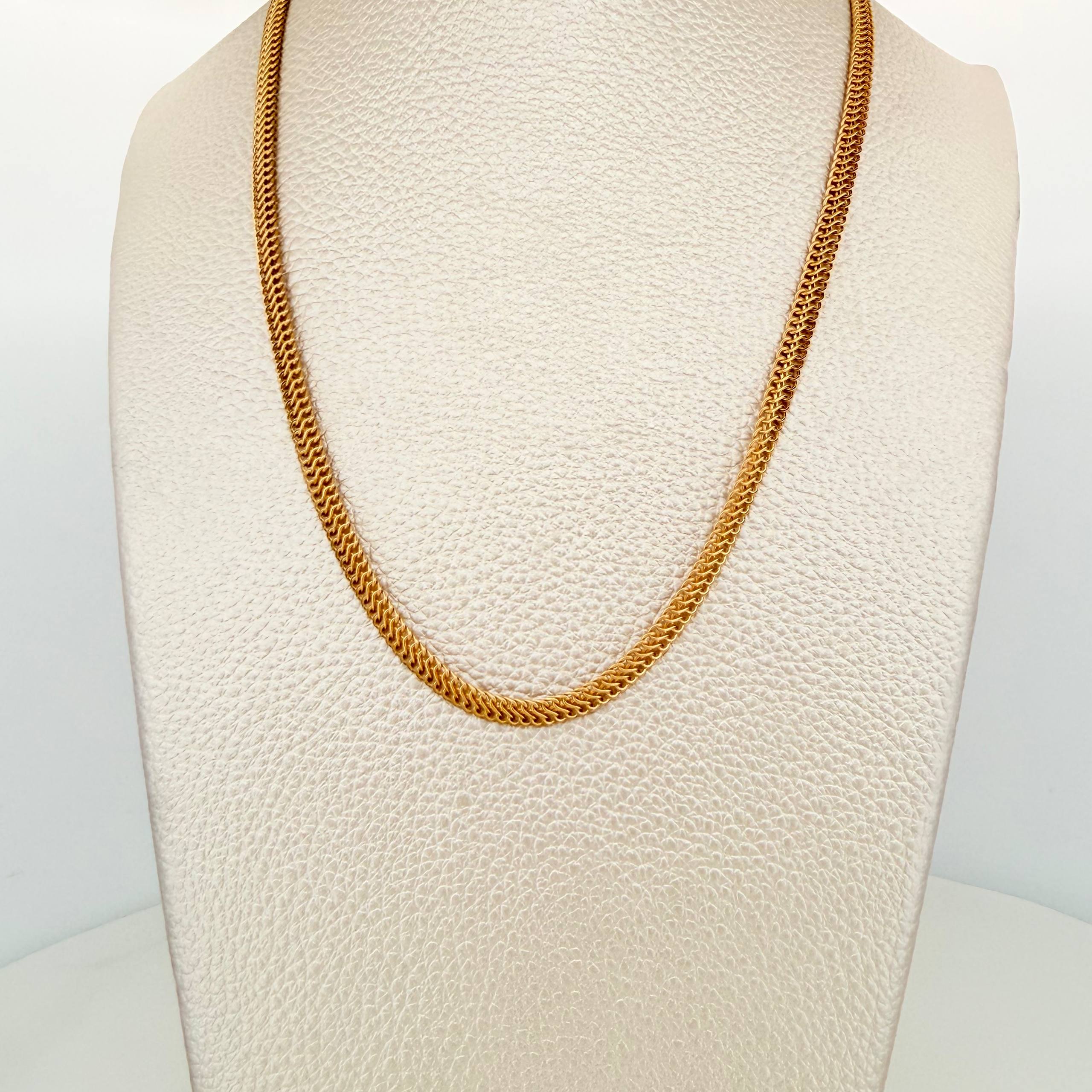 Cadena China 3.85g / 17 3/4 in / 3.85mm Oro Amarillo 18K