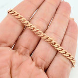 Pulso Cubano infinito 6.8g / 8 1/4 in / 4.8mm Oro Rosa 18K