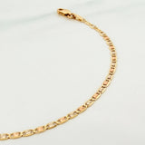 Pulso Escalera plana 1.45g / 7 1/4 in / 1.8mm Tres Oros 18K