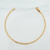 Pulso Escalera plana 1.45g / 7 1/4 in / 1.8mm Tres Oros 18K