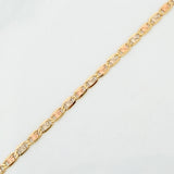 Pulso Escalera plana 1.45g / 7 1/4 in / 1.8mm Tres Oros 18K