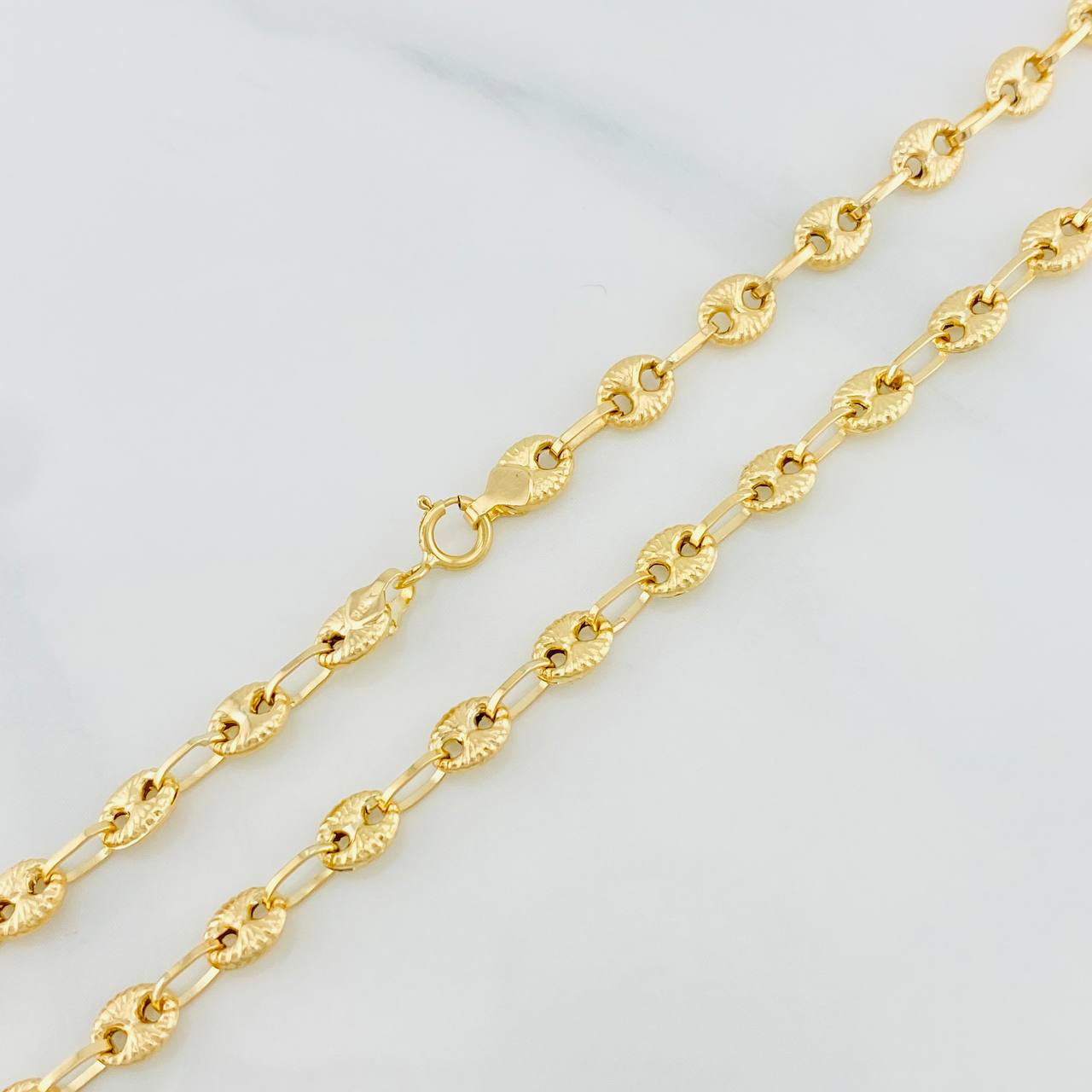 Cadena Gc diamantada 5.4g / 18 1/4 in / 3.98mm Oro Amarillo 18K