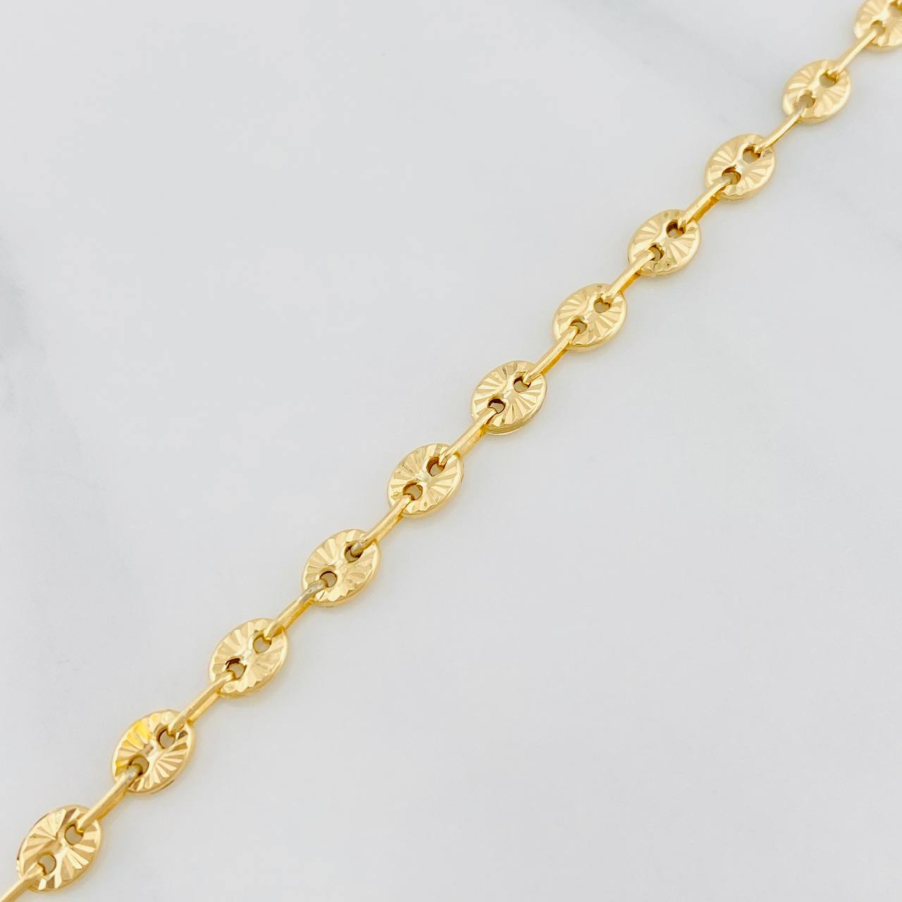 Pulso Gc diamantada 2.6g / 19cm / 4.08mm Oro Amarillo 18K