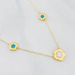 Cadena Aro seguido flor 2.85g / 45cm / 0.6mm Oro Amarillo 18K