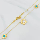 Cadena Aro seguido flor 2.85g / 45cm / 0.6mm Oro Amarillo 18K
