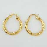 Hoop Earrings Mai 2.3gr / 1in / Yellow Gold 18K *