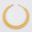 Pulso Cuadros Triple Espiga 9gr / 7 3/4 in / 8.9mm Oro Amarillo +3 18K *