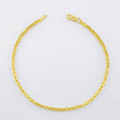 Peruvian Bracelet 3.05gr / 7 1/2 in / 1.9mm Yellow Gold +3 18K ©