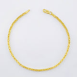 Peruvian Bracelet 3.05gr / 7 1/2 in / 1.9mm Yellow Gold +3 18K ©