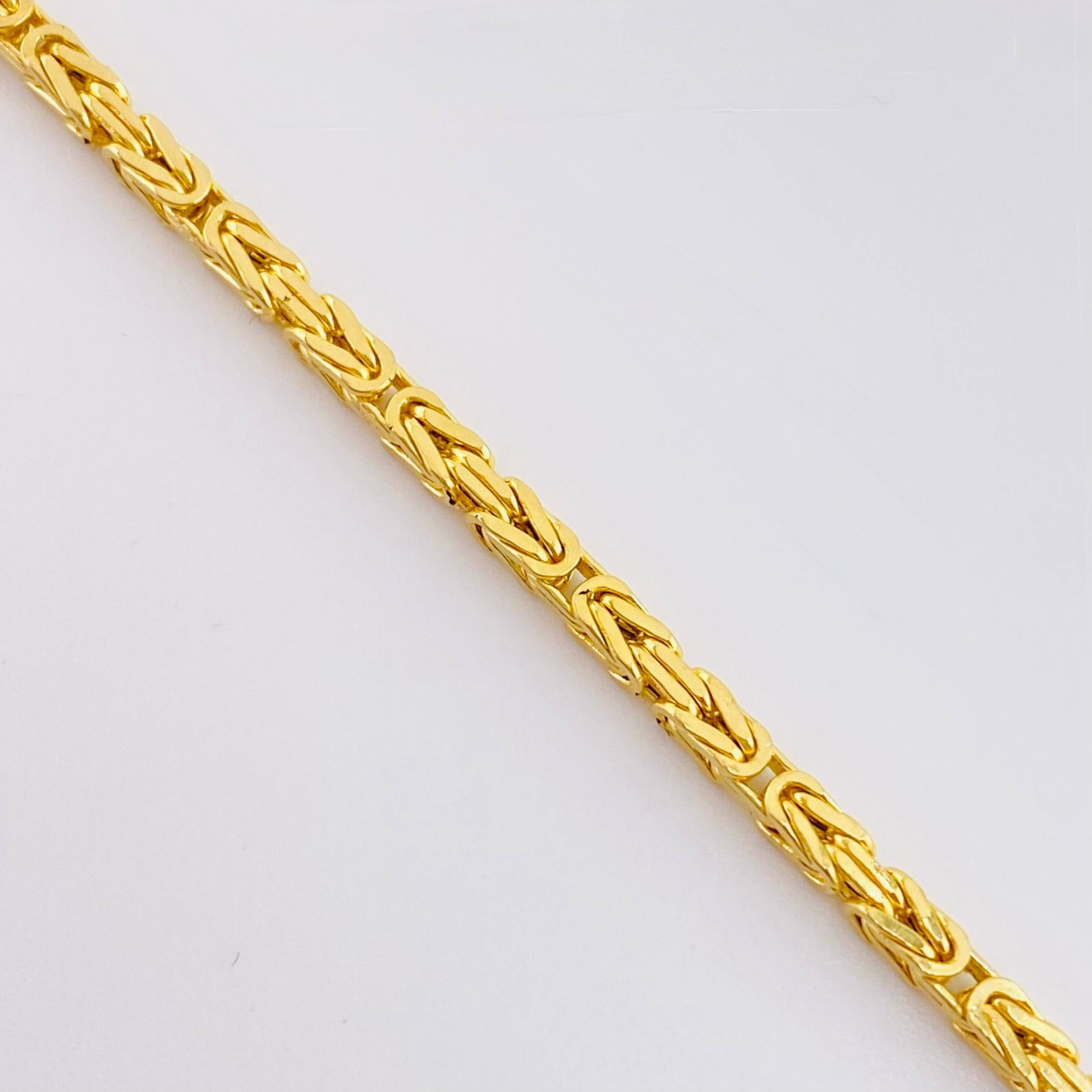 Peruvian Bracelet 3.1gr / 7 1/2 in / 1.9mm 18K Yellow Gold +3 *