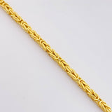 Peruvian Bracelet 3.1gr / 7 1/2 in / 1.9mm 18K Yellow Gold +3 *