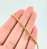 Peruvian Bracelet 3.05gr / 7 1/2 in / 1.9mm Yellow Gold +3 18K ©