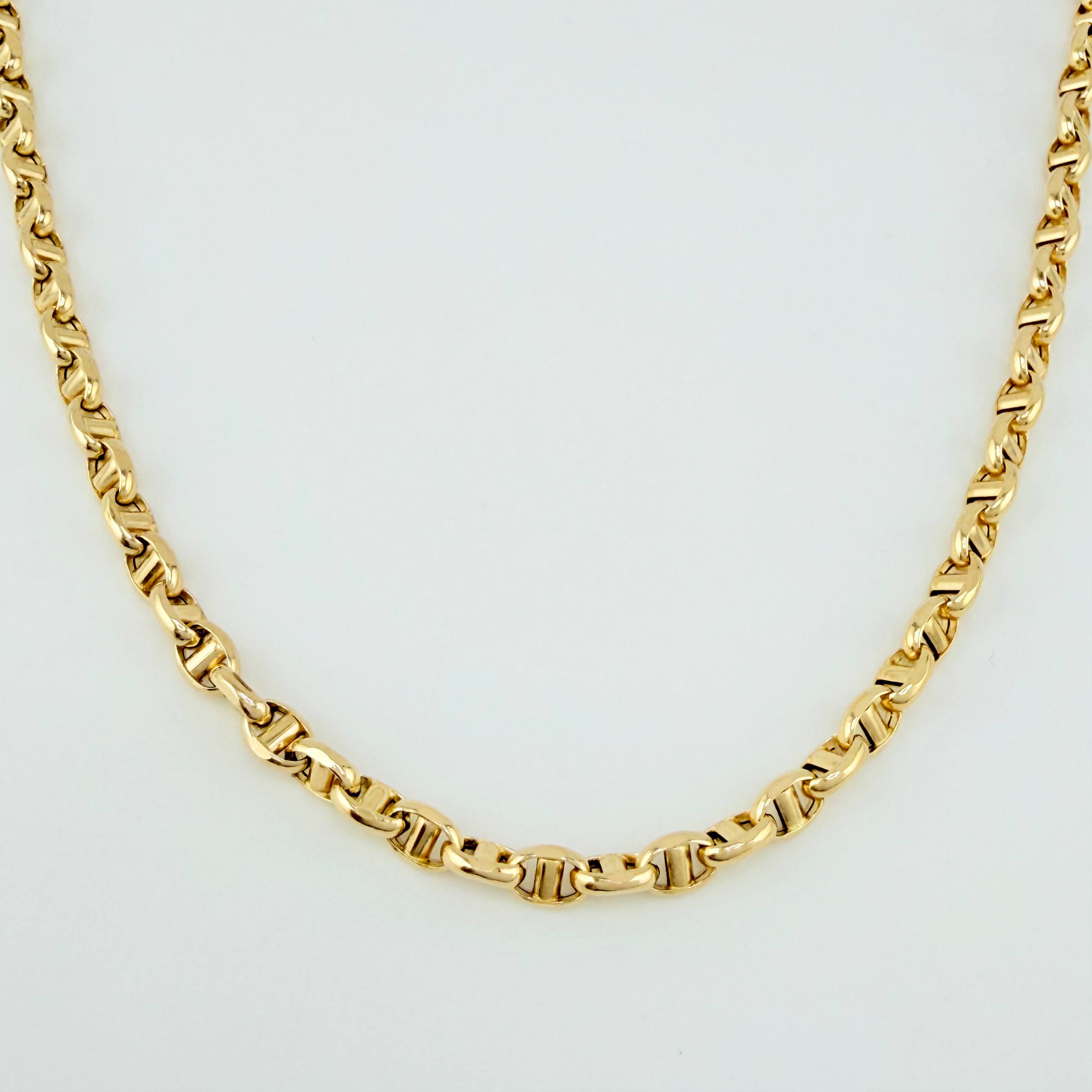 Cadena Marinera 10gr / 23 1/2 in / 3.5mm Oro Amarillo +3 18K *