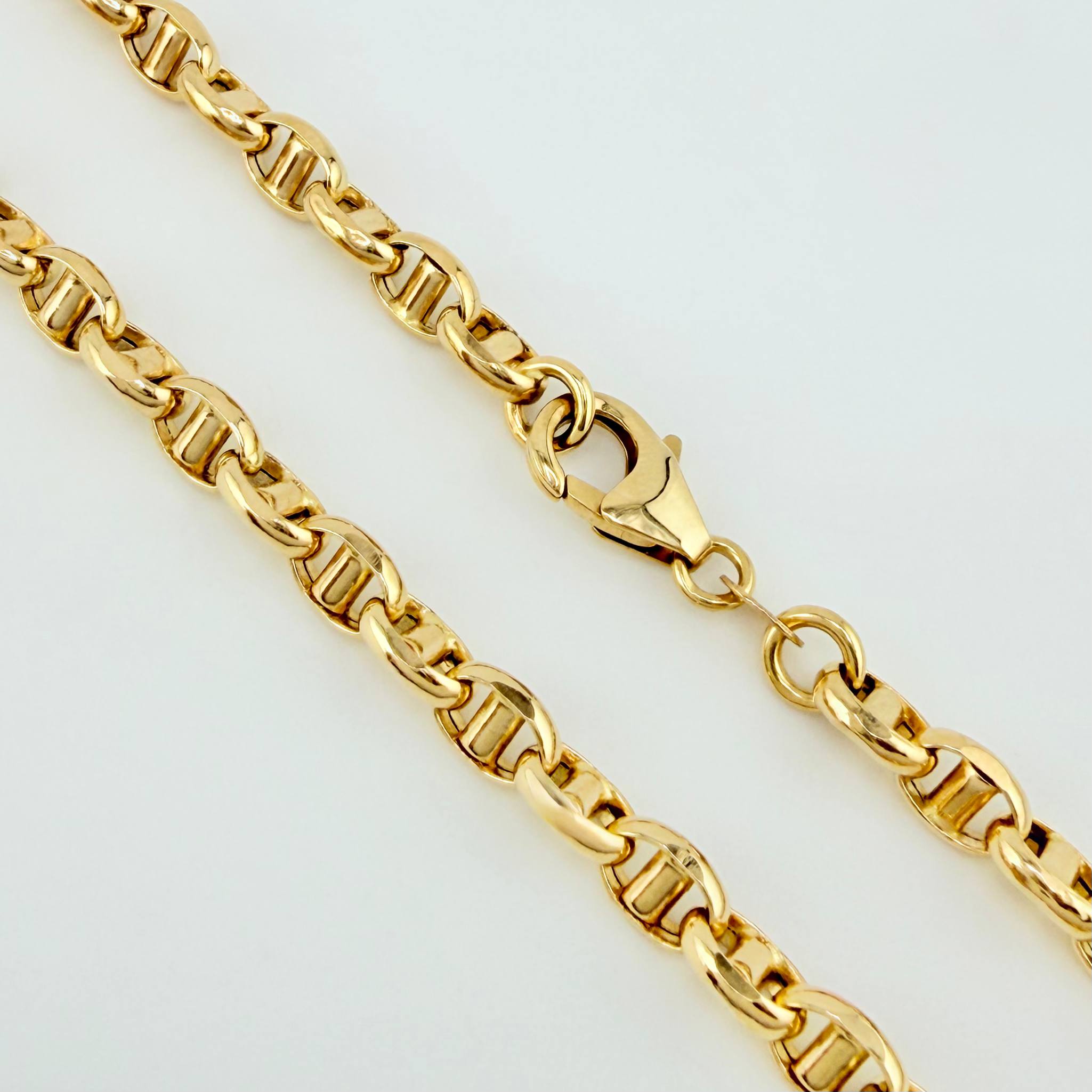 Cadena Marinera 16.9gr / 27 1/2 in / 4.5mm Oro Amarillo +3 18K