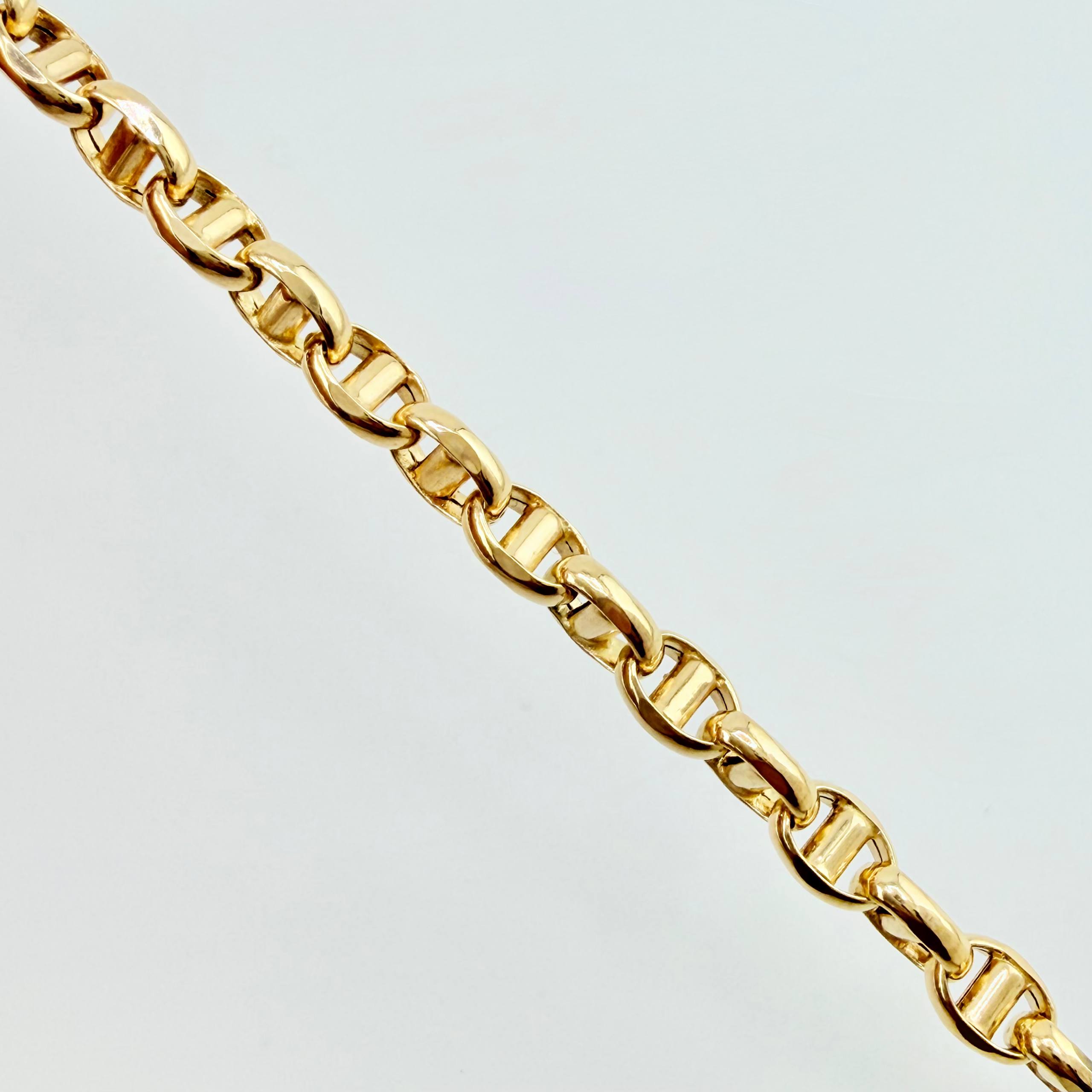 Mariner Chain 9.75gr / 23 1/2 in / 3.5mm 18K Yellow Gold +3 *