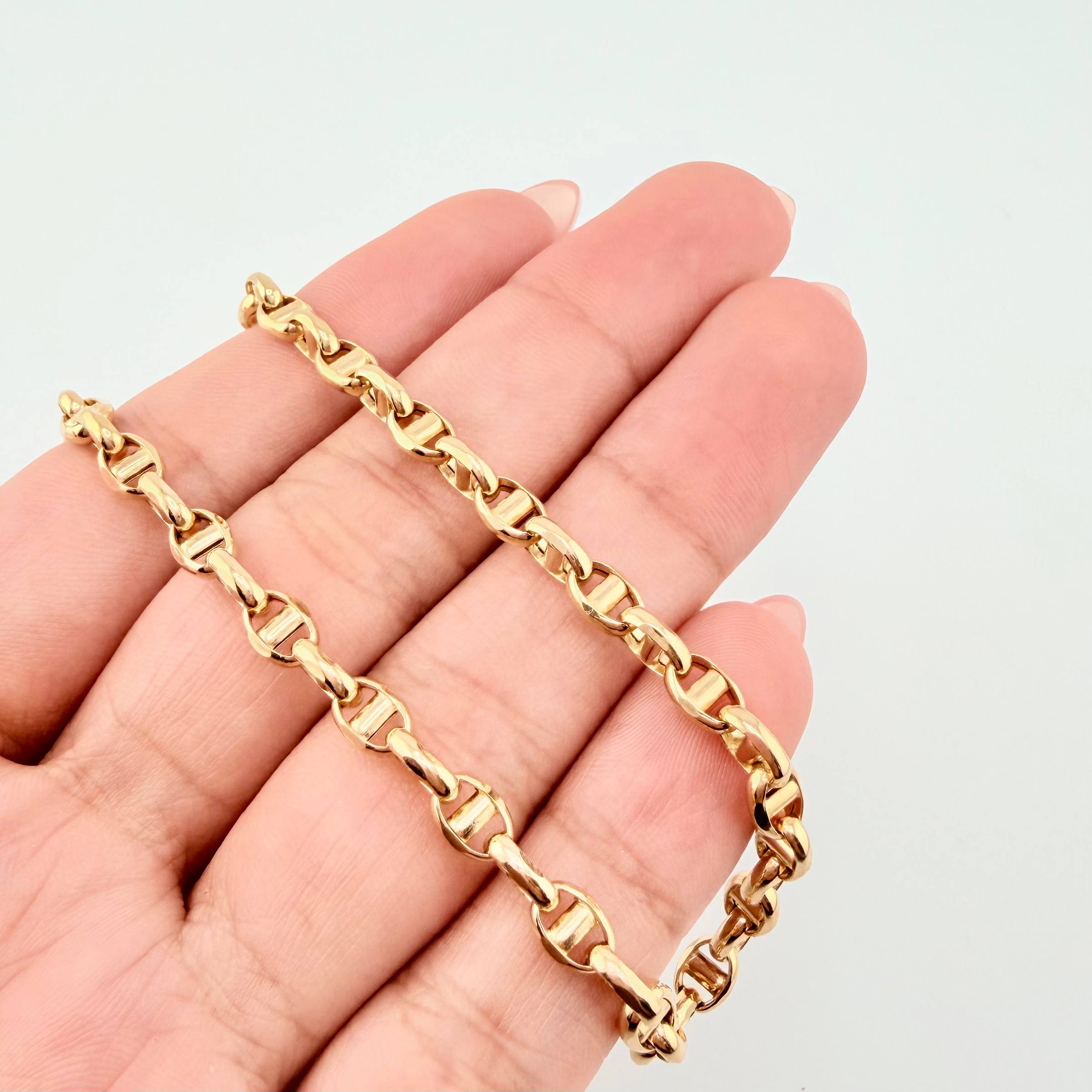Mariner Chain 9.75gr / 23 1/2 in / 3.5mm 18K Yellow Gold +3 *