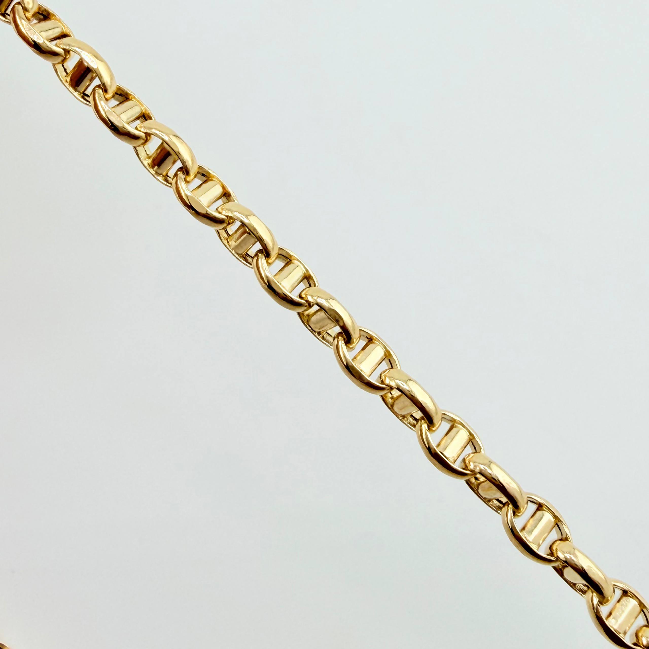 Cadena Marinera 4.1gr / 19 3/4 in / 2.5mm Oro Amarillo +3 18K ©