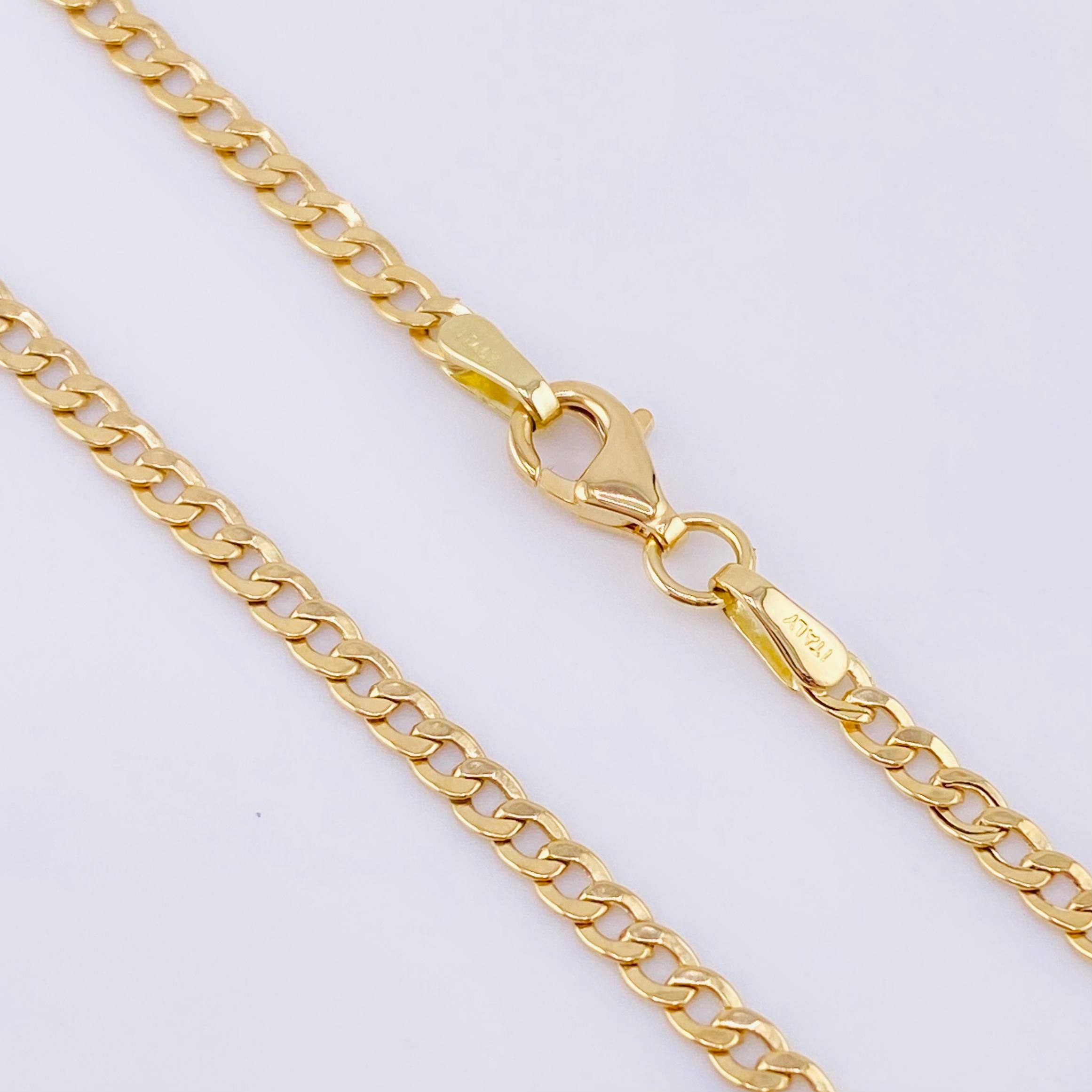 Cadena Cubana 3 gr / 2.4mm Oro Amarillo +1 18K ©