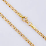 Cadena Cubana 3 gr / 2.4mm Oro Amarillo +1 18K ©
