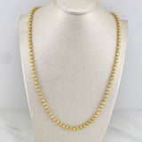 Military Chain Moon Diamond Cut 32.85 g / 28 in / 3.9 mm 18K Yellow Gold