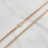 Venetian Chain 27.65 g / 23 3/4 in / 2.9 mm Two-Tone White Rose Gold 18K