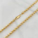 Military Chain Moon Diamond Cut 32.85 g / 28 in / 3.9 mm 18K Yellow Gold
