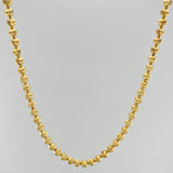 Military Chain Moon Diamond Cut 32.85 g / 28 in / 3.9 mm 18K Yellow Gold