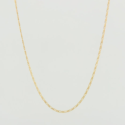 Figaro Chain 2.5gr / 24 in / 1.43mm Yellow Gold +1 18K $