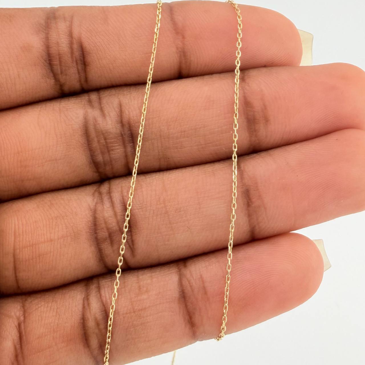 Cadena Aro Seguido  1.2gr / 17 3/4 in / 0.49mm Oro Amarillo 18K $