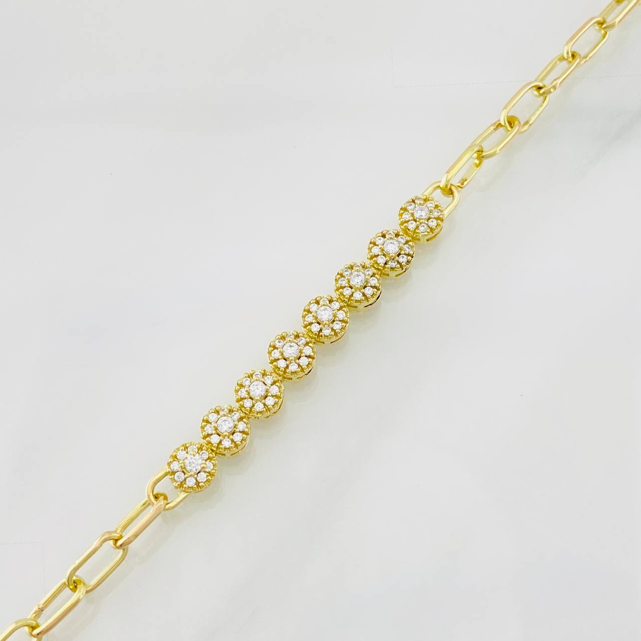 Tennis Bracelet Cajón 6.95g / 7 in / 3.81mm Yellow Gold 18K