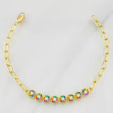 Tennis Bracelet Cajón 6.85g / 7 1/4 in / 3.74mm Yellow Gold 18K