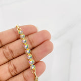 Tennis Bracelet Cajón 6.85g / 7 1/4 in / 3.74mm Yellow Gold 18K