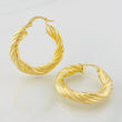 Hoop Earrings Niky 5.2g / 1 1/4 in 18K Yellow Gold
