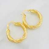 Hoop Earrings Niky 5.2g / 1 1/4 in 18K Yellow Gold
